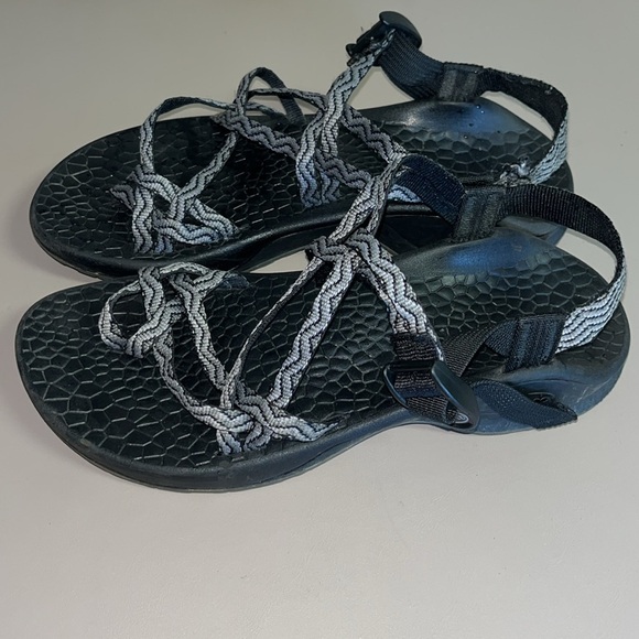 Chaco Updraft EcoTread X2 J105182 Outdoor Gray Waves Sandals | size 8 - Picture 4 of 6